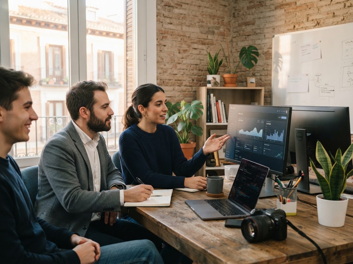 theppcstore: equipo revisando modelos analíticos y datos de mercado